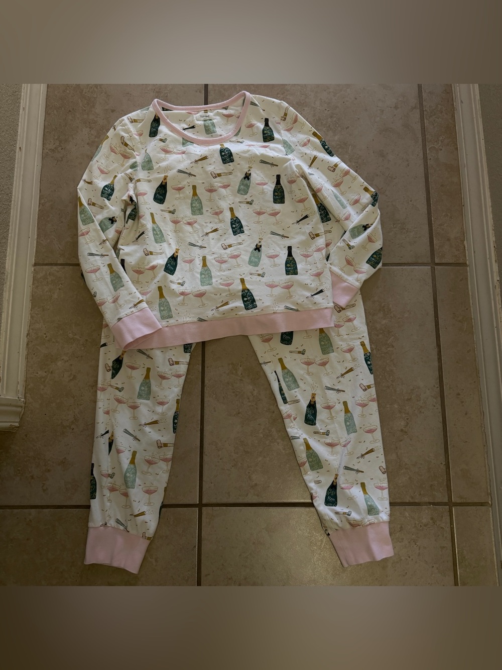 Nwot BedHead Champagne Pajamas Set Long Size Medium